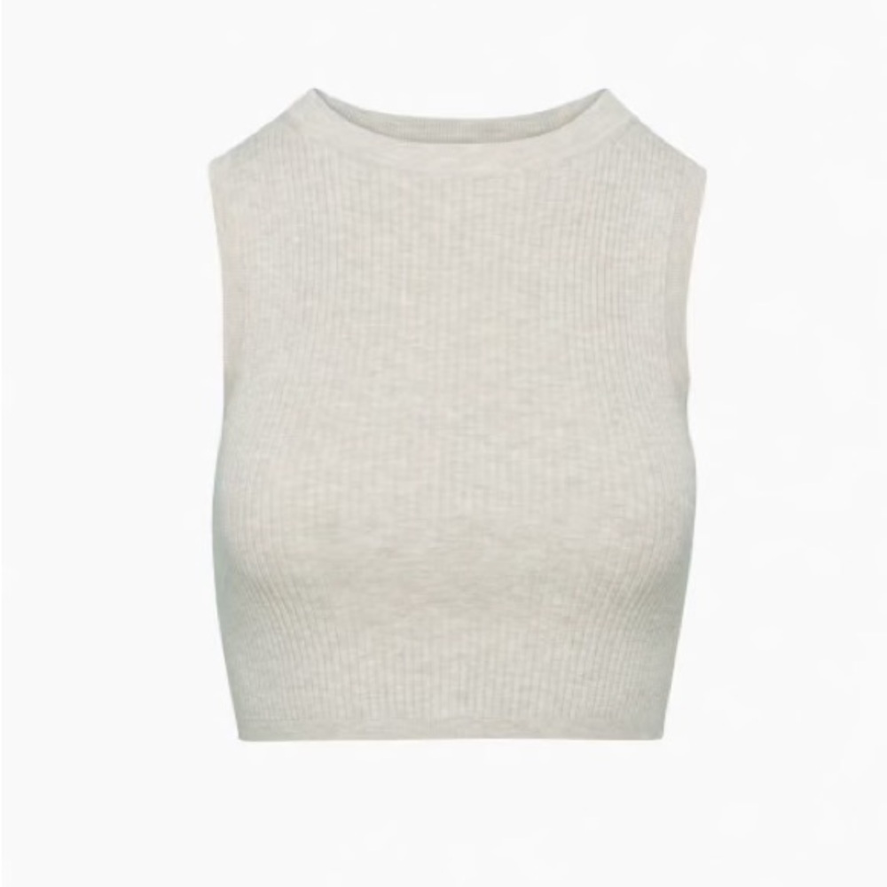 Aritzia Wilfed Reso Sweater Heather Oatmeal small